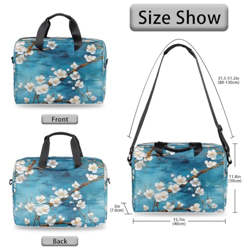 Maletín para portátil 15.6-16 pulgadas diseño flores cereza miniatura 6