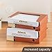 TNDCKP A4 Storage File Boxes Plastic Archives Cases with Lid, File Folder Organizer Document Filing Box for office,home,school (1, 40mm width)