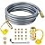 FATCANMA Propane to Natural Gas Conversion Kit for Blackstone 28"/36" Griddle, Rangetop Combo, Tailgater & Single Burner Rec Stove - 10FT 3/8" Natural Gas Hose with Quick Connect Fitting