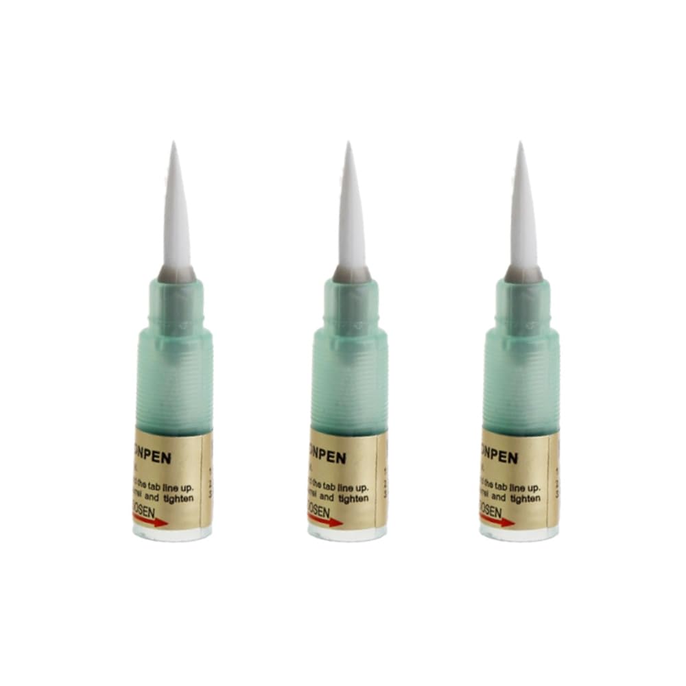 BON-102 Brush Tip for Soldering Flux Pen, 3Pcs Refillable Transparent Flux Rosin Brush Tip Pen Accessories for PCB Board Soldering & Maintenance