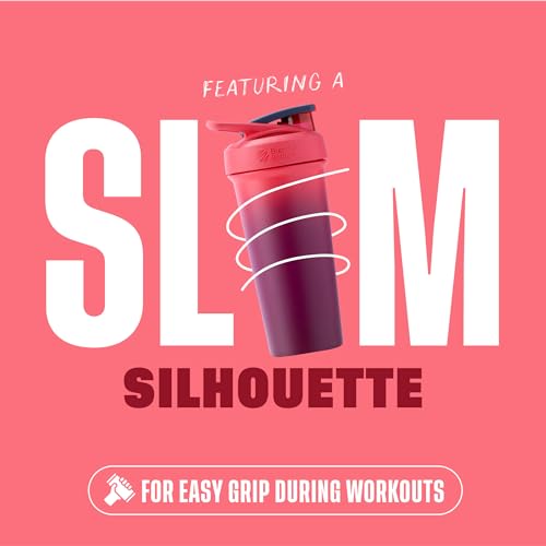 Image of BlenderBottle Sport Sleek Stainless Steel Shaker Bottle 25 oz Sangria Ombre
