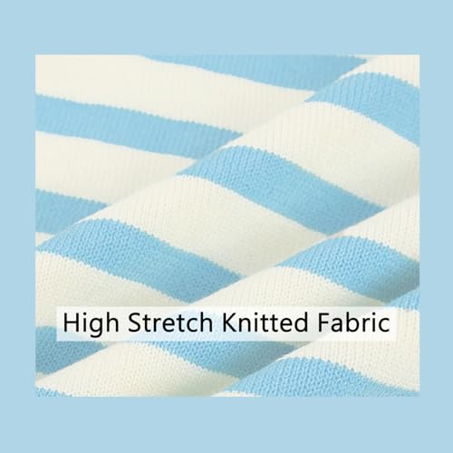 Girls Striped Knit Sleeveless Top V-Neck Summer T-Shirt Fit High Stretch 5T-13Y4