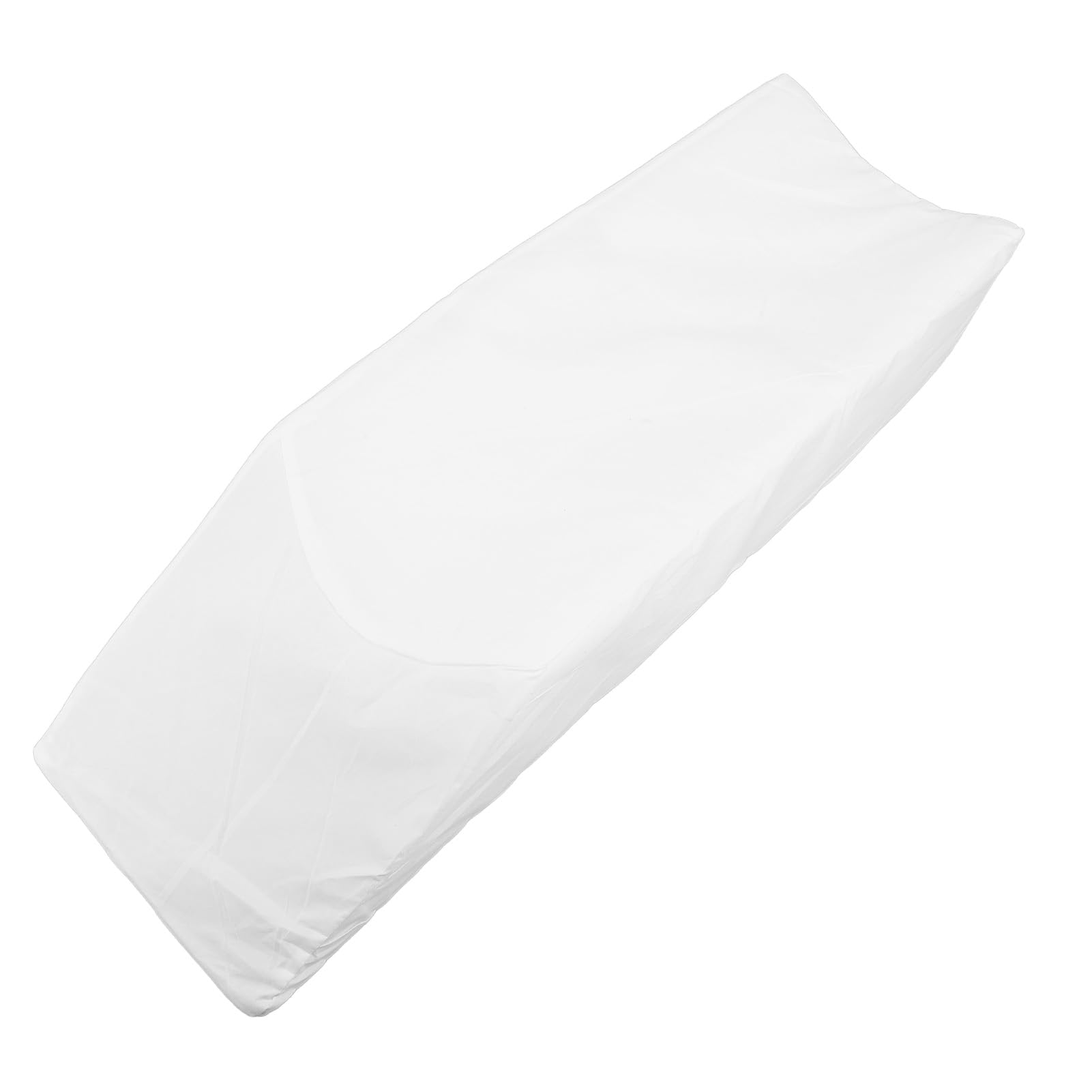 Fyearfly Almohada de elevación de piernas, ergonómica, de alta densidad, en forma de U, funda extraíble, soporte para piernas, almohada de cuña, 64x20x15cm, color blanco