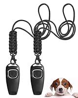 TODREMOU Hundepfeife Rütter Rückruf-Hundepfeifen Hochfrequenz Klicker Hundeklicker Set Clicker Hundetraining Clickertraining
