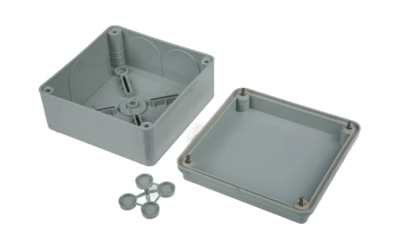 ABB IP55 Junction Box • Waterproof Electric Cable Connector Unit • Shockproof Adaptable Electric Box • Indoor/Outdoor Box • 100 x 100 x 50mm