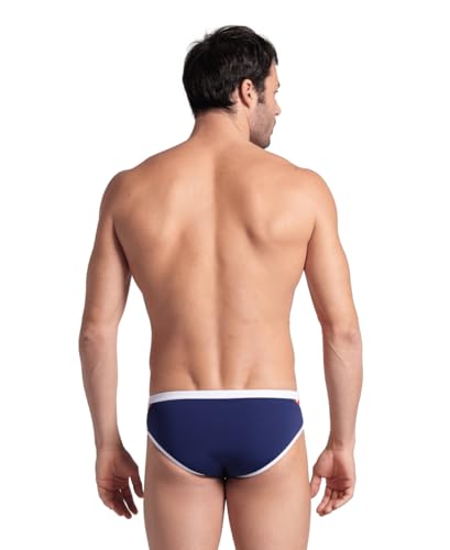 Image of ARENA Men's Icons Solid Swim Briefs Professional Training Swimsuit Sports Trunk