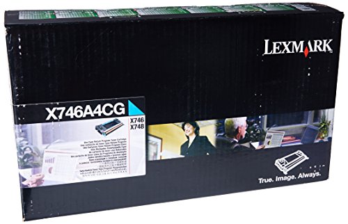 Lexmark X746A4CG toner laser cyan d'origine de capacite 6000 pages