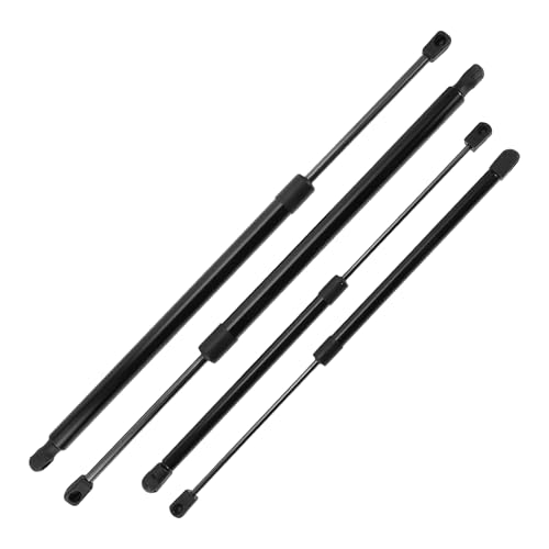 TUCKBOLD Soportes De Elevación Para Jeep Liberty 2009-2012 No.57010050Ab/57010050Ac Cristal De Ventana Trasera Y Resorte De Gas De Portón Trasero Negro 4 Pcs