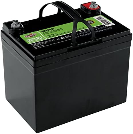Interstate Batteries 12V 35Ah AGM Deep Cycle Battery (DCM0035) Group 24 Rechargeable Replacement Mobility SLA AGM Battery (Insert Terminal) Wheelchair, Trolling Motor, Scooter, RV