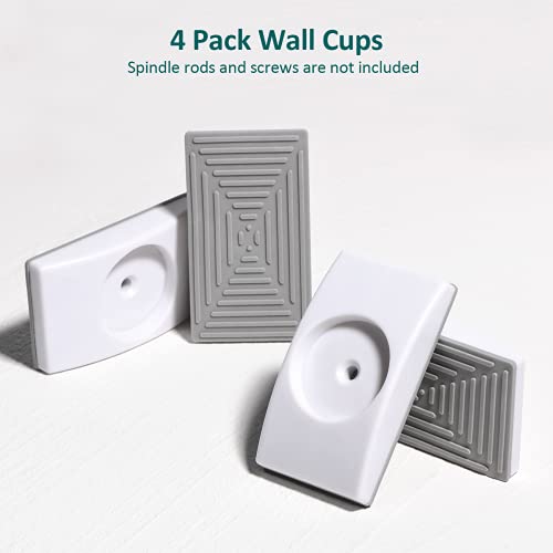 Babelio Baby Gate Wall Protectors, 4 Pack Wall Cups For Child Gate, Dog Gate For Stair And Doorway, Fit Pressure Mounted Pet Gate With Door By Regalo, Toddleroo, Safety 1St, Carlson Pet Product Etc. #TOP6
