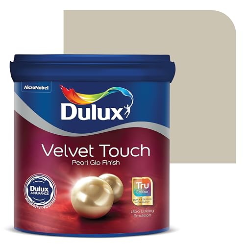 Image of Dulux Velvet Touch Pearl GLO Interior Emulsion Paint (1L, Distant Mountain) - Luxurious soft-sheen wall paint, highly durable, washable, rich, intense colors, with 6-year warranty