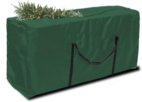 Bolsa de almacenamiento para árbol de Navidad, se adapta a árboles artificiales desmontados de hasta 12 pies, bolsa de almacenamiento extragrande,
