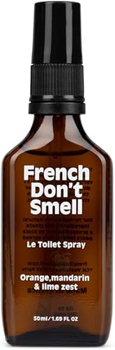 Spray de inodoro para excremento Tamaño de viaje (2 x 0.34 onzas) Todos los aromas Hecho en Francia, eliminador de olores de baño, spray de popa,