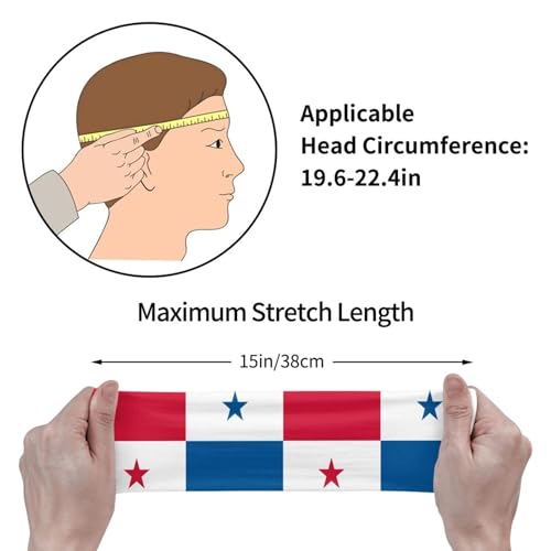 Image of Cute Flag Headbands Women Men Flag Sweatband Sports Headband for Running, Cycling, Yoga Gym, Working Out