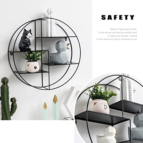 Étagère flottante pour bouteilles de vin au design industriel noir mat - 8