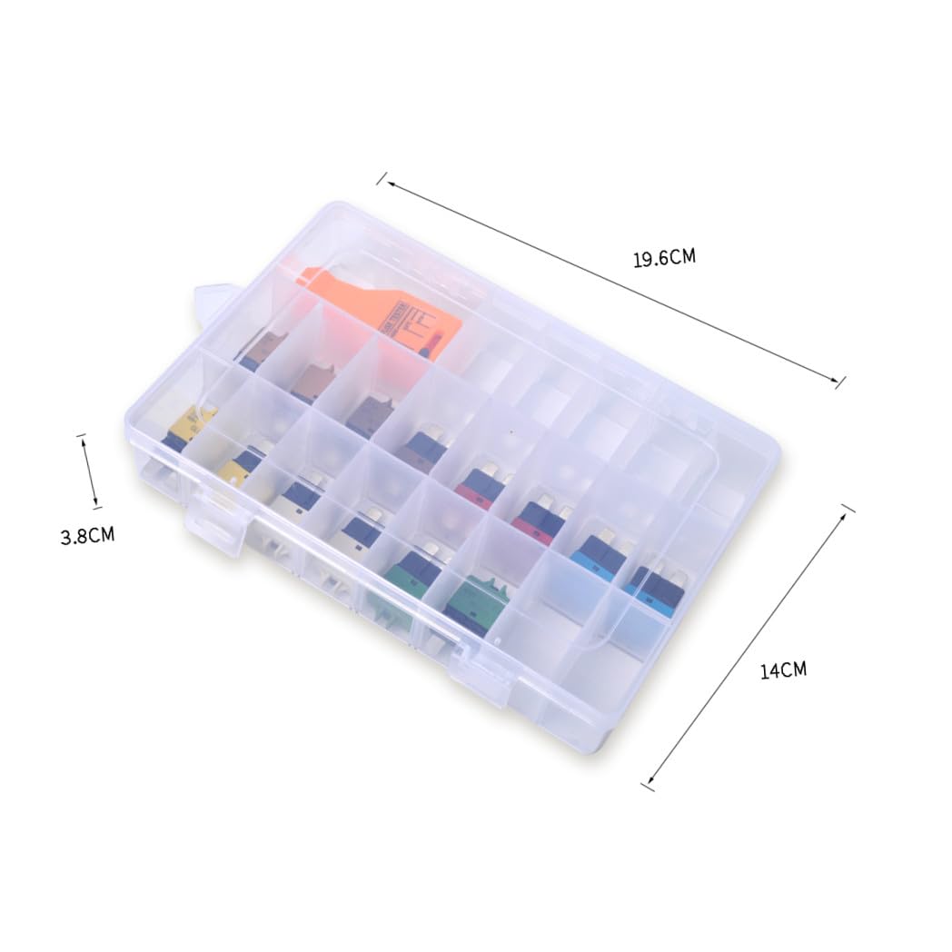 Ciieeo Kit de 15 Piezas de Fusibles de Autorrecuperación para Automóvil con Disyuntor de Reinicio Manual y Comprobador de Fusibles de Plástico