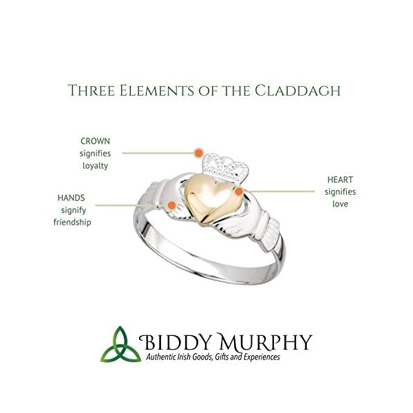 Failte-Womens-Claddagh-Silver-Ring-Irish-Wishbone-Ring-Made-in-Ireland Failte Claddagh Ring Womens Sterling Silver Wishbone Irish Made Size 10