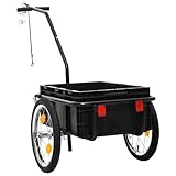 Versatile e Pratico: Questo rimorchio per biciclette può essere utilizzato per tragitti brevi e lunghe uscite in bicicletta, oltre a poter essere trasformato in un carrello a mano per un carico massimo di 70 kg.