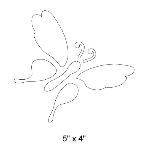 Butterfly Stencil for Painting Butterflies on The Walls of a Flower Themed Girls Room