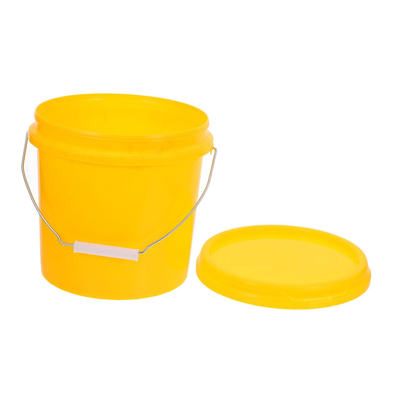 YARNOW Secchio Plastica con Coperchio Contenitore Alimenti Ermetico e Resistente per Cucina Secchio Vuoto Multifunzionale per Stoccaggio Alimentare Liquidi e Uso Domestico