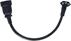 Adaptador Para Tomada 90 Graus 20a Macho 20a Fêmea 3p 25 Cm