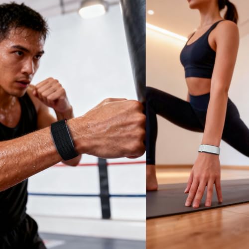Image of Nylon Loop Compatible with Amazfit Helio Strap Band, Overlay Covered Design