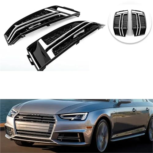 Grille phare antibrouillard A4 B9 résistant aux chocs | Calandre OEM 8W0807682 - 7