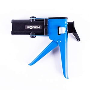 Förch Mini dubbelkitspistool metalen uitvoering voor 2K cartridges tot 50 ml / 60 g cartridges voor kunststoflijm, metaallijm, 2K lijm