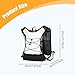 predolo Vest Backpack Running Daypack Lightweight Water Pack Outdoor Sport Bag for Hiking Outdoor Trail Race Mountaineering, White