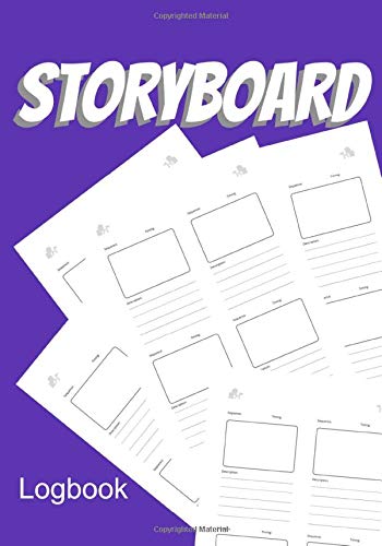 STORYBOARD Logbok: Storyboard logbook 7x10 inches120 pages with frames and lines to prepare videos. Gift for vloggers, filmmakers, moviemakers