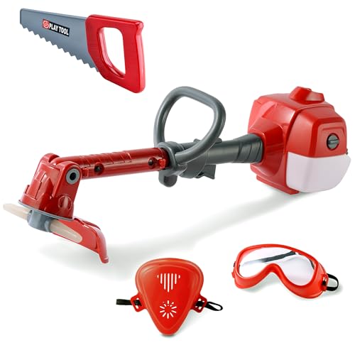 Toy Chois Rasentrimmer Kinder - Power Construction Spielwerkzeug Kinder Trimmer, Draußen So tun als ob, Spiel Garten Spielzeug mit Lichtton, pädagogisches Geschenk Kind Kleinkind Werkzeug Set
