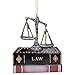 Kurt Adler Scales of Justice with Law Books Ornament