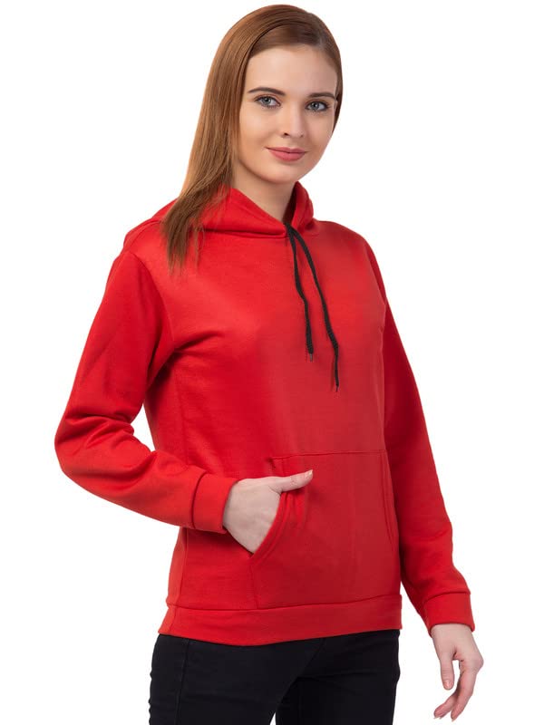 Image of Women's Fleece Plain Hoodie