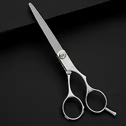 Ferramenta de corte de cabelo de aço inoxidável, tesouras profissionais de cabeleireiro, acessórios de barbeiro, ferramenta de cisalhamento plano (tesoura plana de 15 cm)