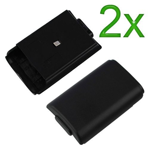 2 Pcs Battery Pack Cover Shell for Xbox 360 Game Controller