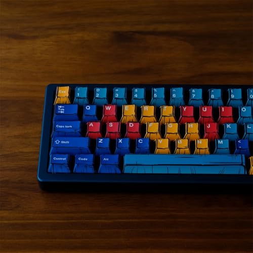Teclas sublimadas de 78 piezas para teclados mecánicos con luces 5