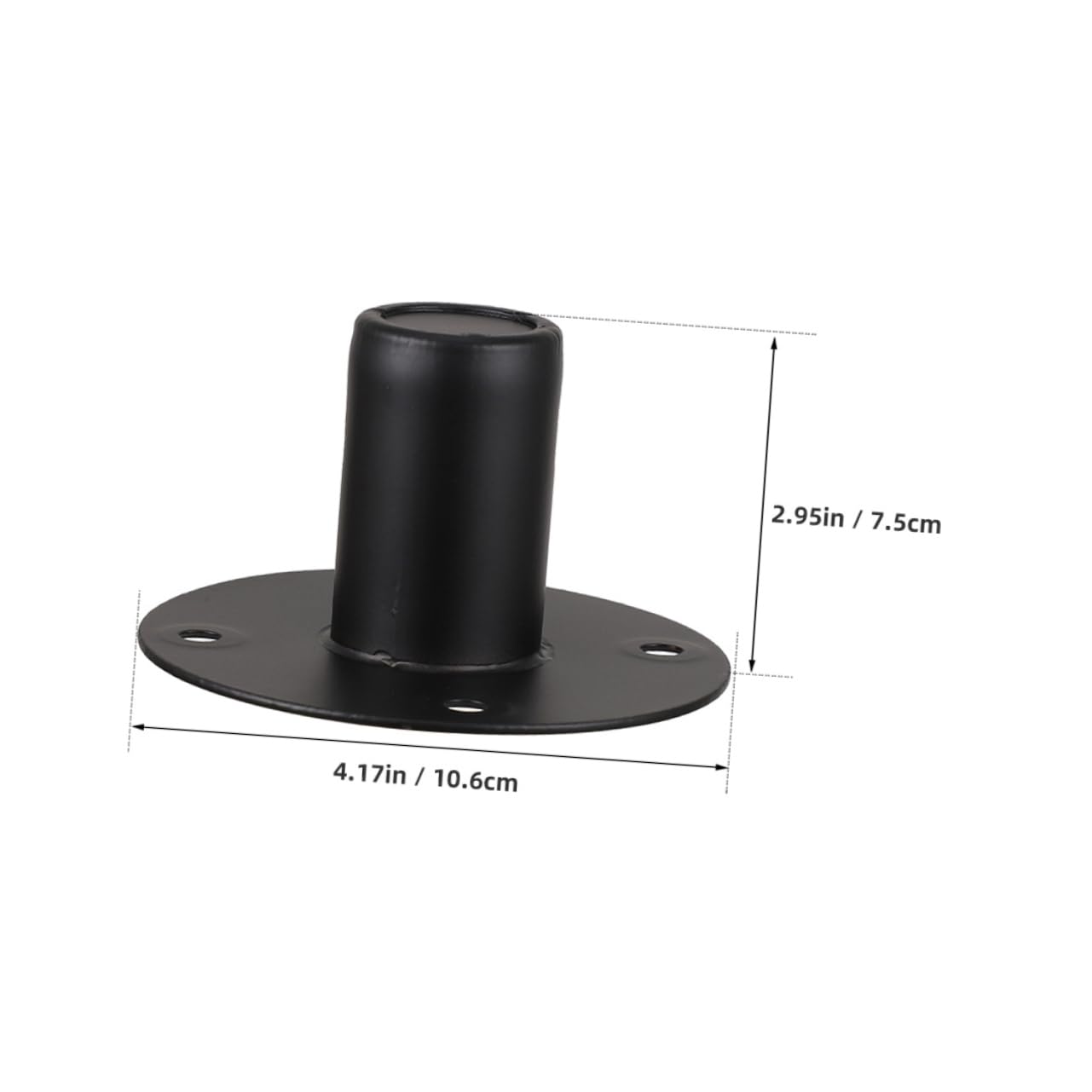 GOOHOCHY Iron Speaker Stand Bracket Durable Metal Holder for Secure Audio Mounting Elegant Black for Various Scenarios Portable and Resilient Design