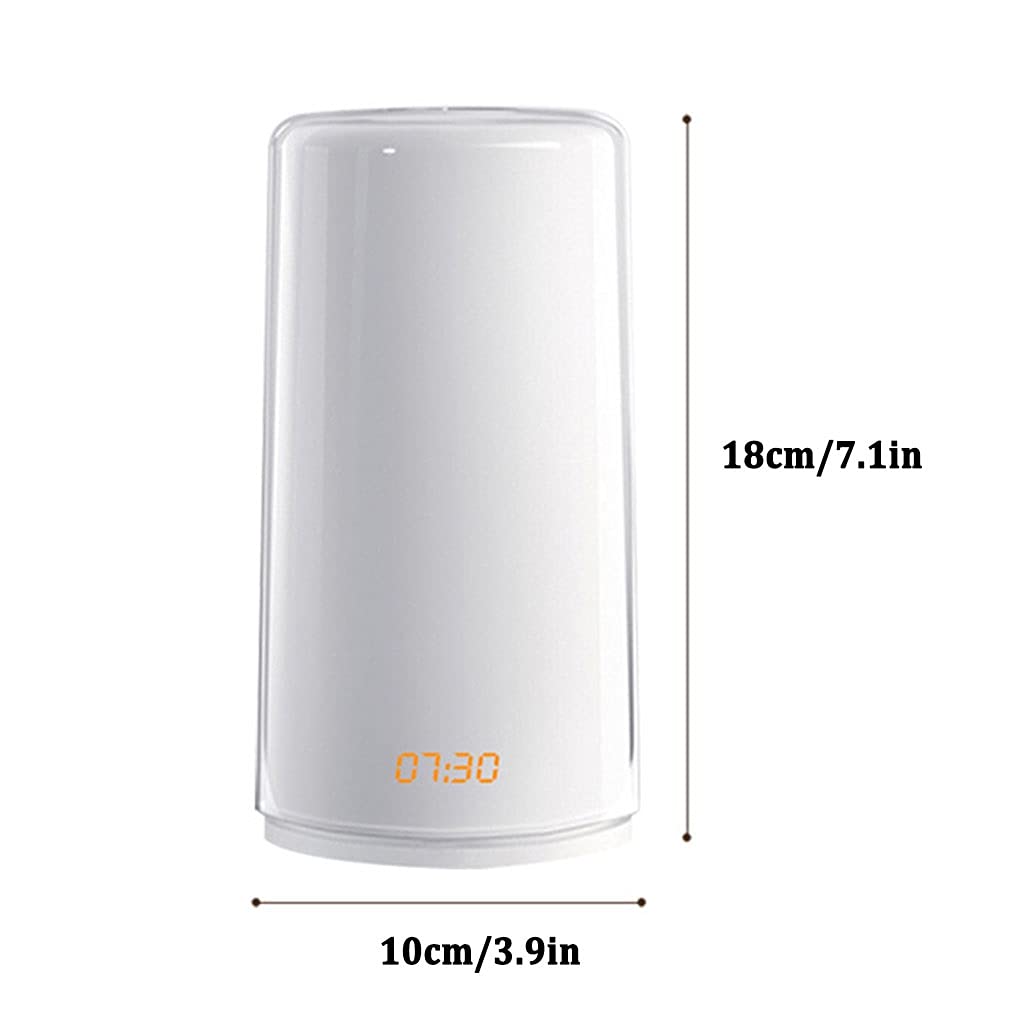Sunrise Simulation Wake Up Light, Touch Control, 3 Livelli di Luminosità, Sveglia, per Camera da Letto, Soggiorno, Ufficio