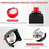 Wyłącznik akumulatora Odłącznik akumulatora 12 V/24 V, 275 A, główny wyłącznik akumulatora samochodowego, wyłącznik prądu do łodzi morskich, kamperów, przyczep kempingowych, wyłącznik akumulatora
