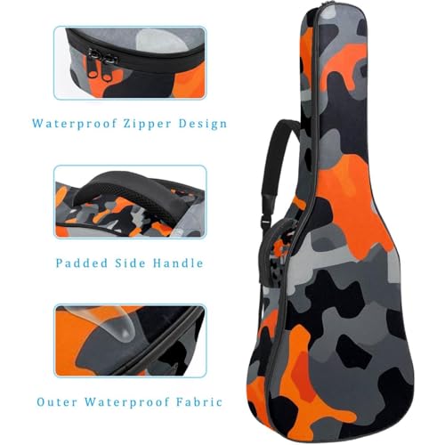 Housse de guitare acoustique 104 cm avec sangle réglable abstrait