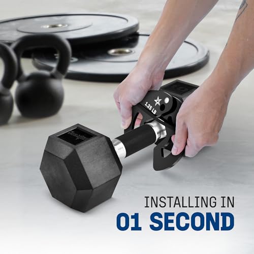 Yes4All Fractional Weight Plates Set, Available In Steel And Rubber, Set of 2/4/6 Plates in 1.25LB, 2.5LB, or 5LB Sizes, Micro Change Plates for Dumbbell and Olympic Barbell Weightlifting4