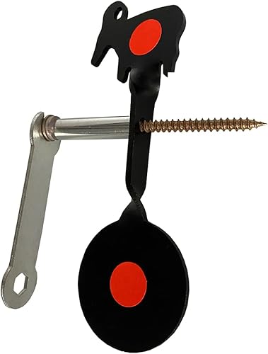 Miniatura 2 de 0.118 in de pie de árbol giratorio blanco fácil de llevar Slingshot Plinking Target (cabra)