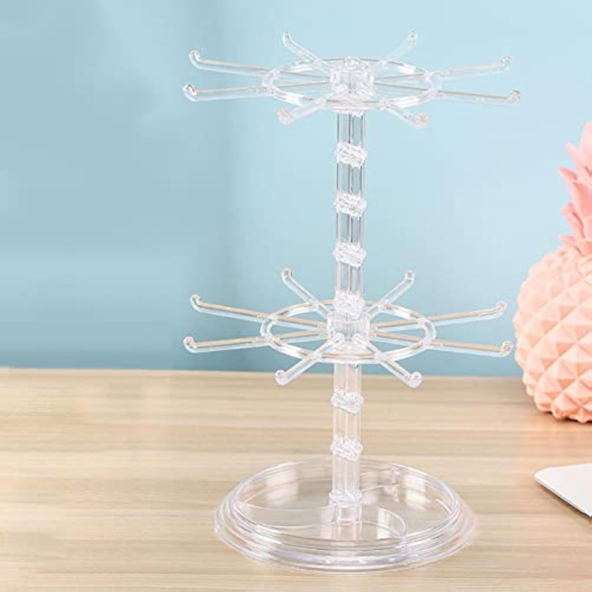 Adjustable Display Stand for High Capacity Jewelry Storage