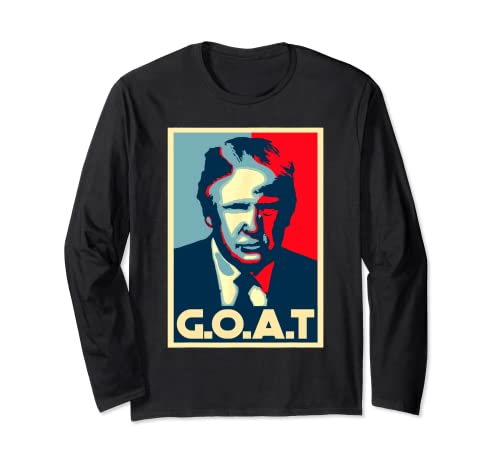 Trump GOAT Mittelfinger I'll Be Back Election 2024 Support Langarmshirt