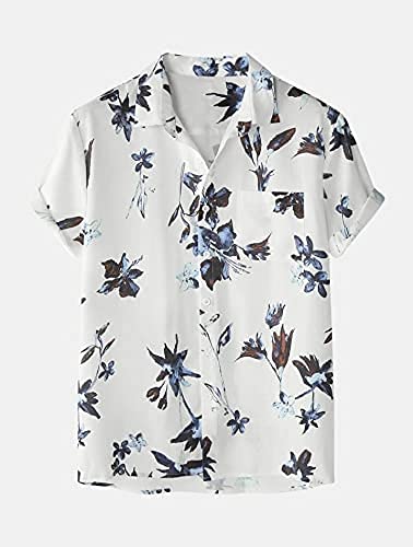 Image of Men's Poly Lycra Digital Printed Shirts with Pajama Shorts Night Suit Set