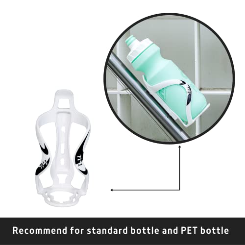 N+1 Water Bottle Cage Designed For Sport And Pet Bottles, Ideal For Road Cycling, Mountain Biking, And Bikepacking (White) #TOP2
