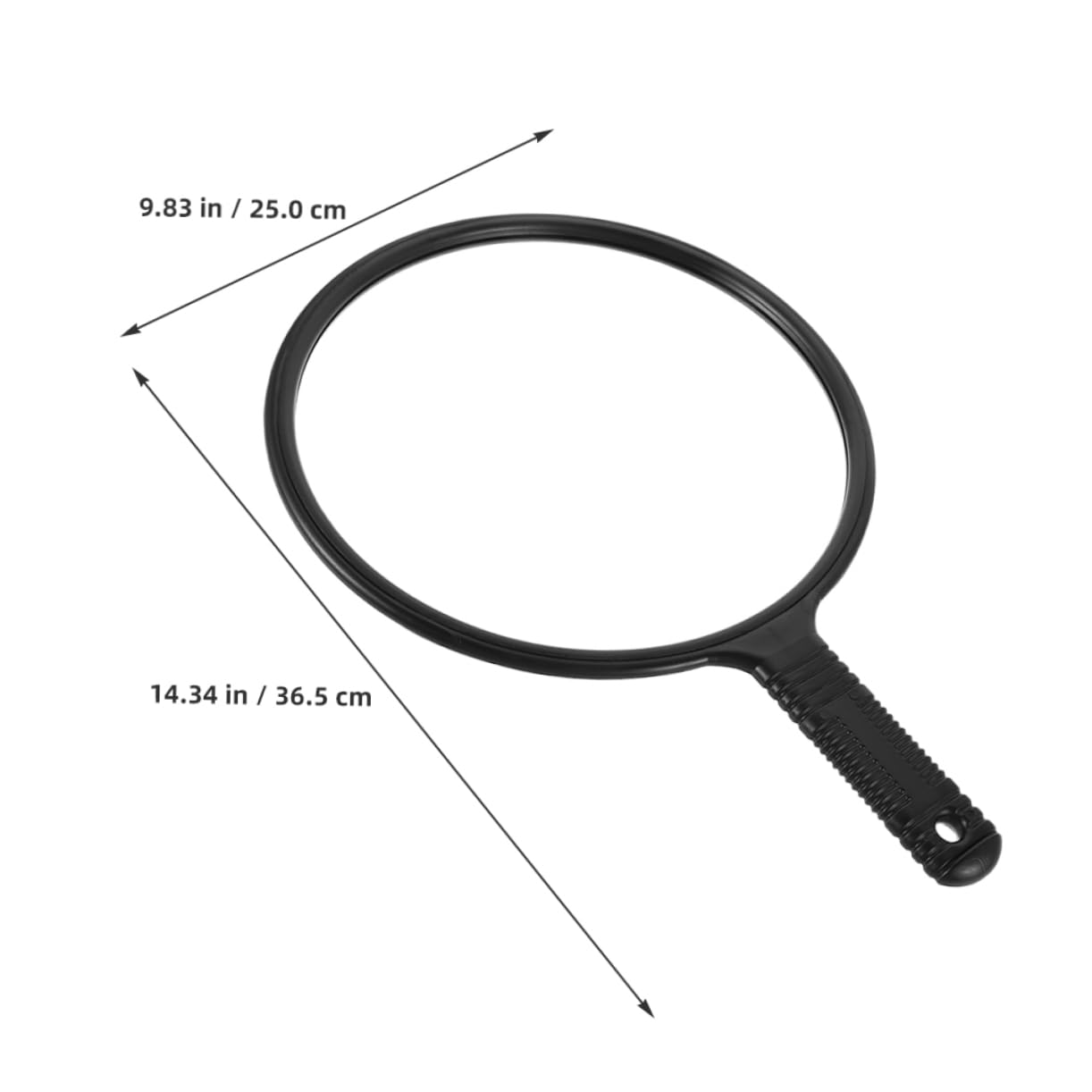 FOYTOKI Salon Handheld Mirror 2pcs Set Large Mirror Surface for Cutting Hair Makeup and Dressing