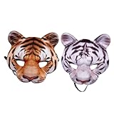 Masque de tigre pour femme - matériau eva offrant une grande durabilité, masque de cosplay animalier