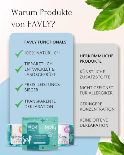 FAVLY DENTAL Zahnpflege Pulver für Hunde 250g gegen Maulgeruch – Ansicht 5