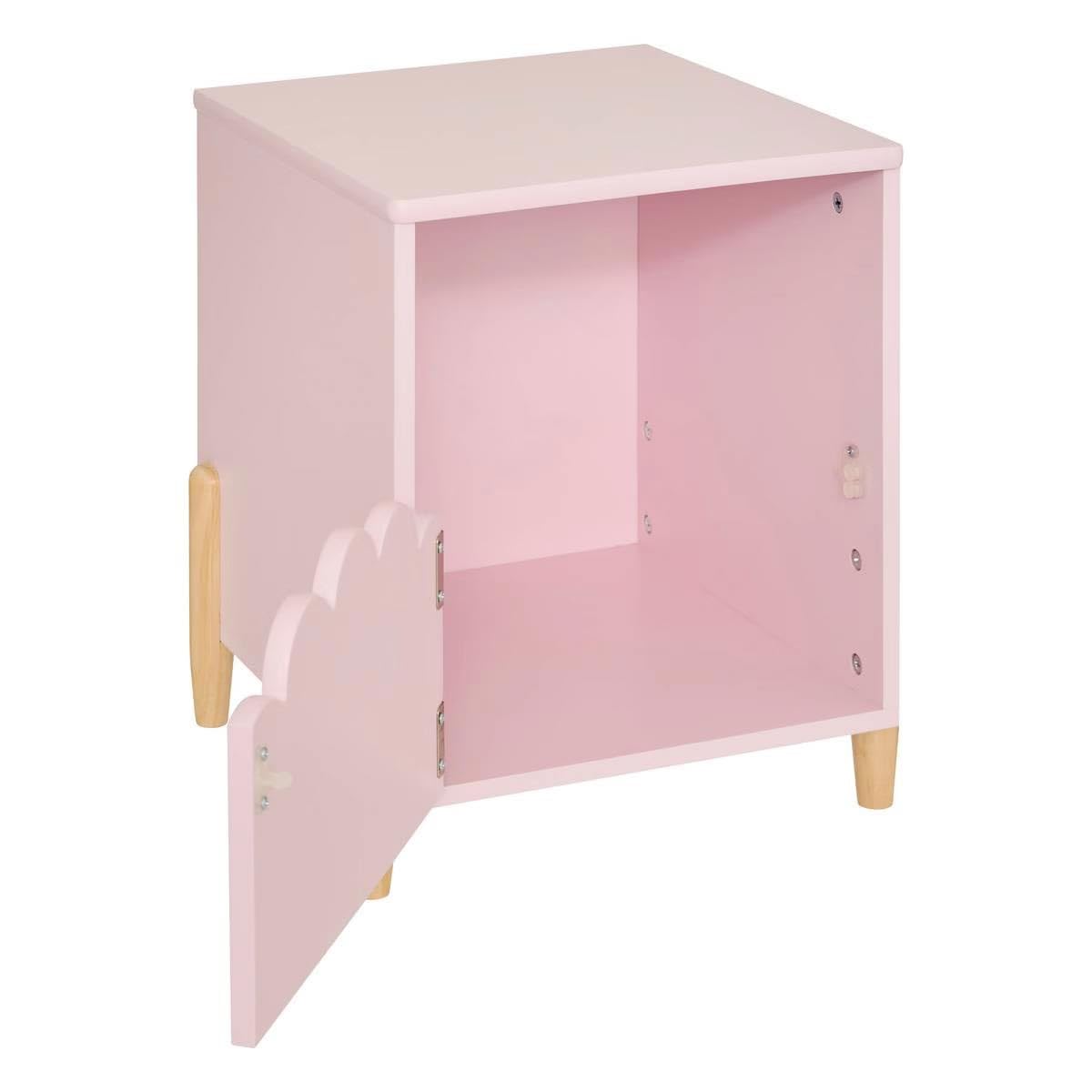Paris Prix Atmosphera for Kids - Table de Chevet Enfant Douceur 40cm Rose